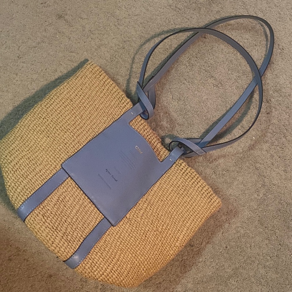 chloé large basket tote